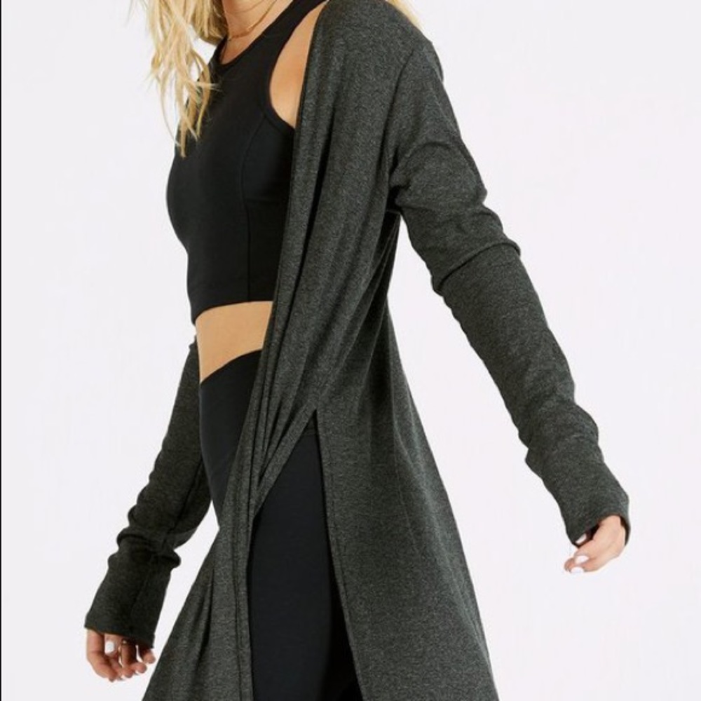 Joah Brown Dark Grey Luna Cardigan Size S/M